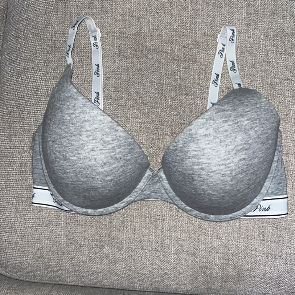 PINK Victoria's Secret Heather Gray Bra